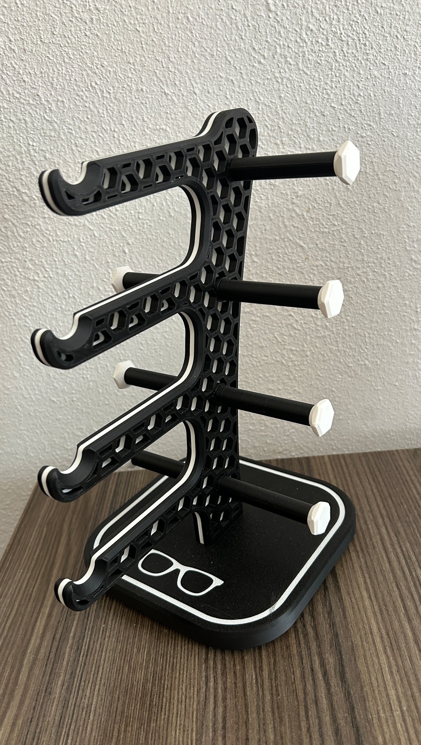 3D gedruckter Sonnenbrillenhalter für eine zwei oder vier Brillen