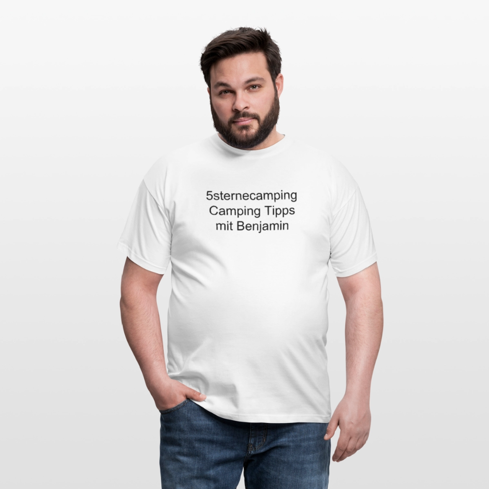 "5sternecamping" Männer T-Shirt - Weiß