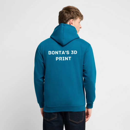Bonta's 3D Print hoodie - Tiefseeblau