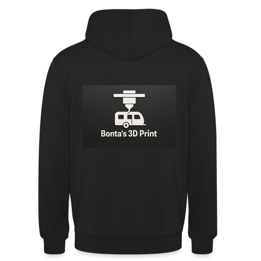 "Bonta's 3D Print Logo" Unisex Hoodie - Schwarz