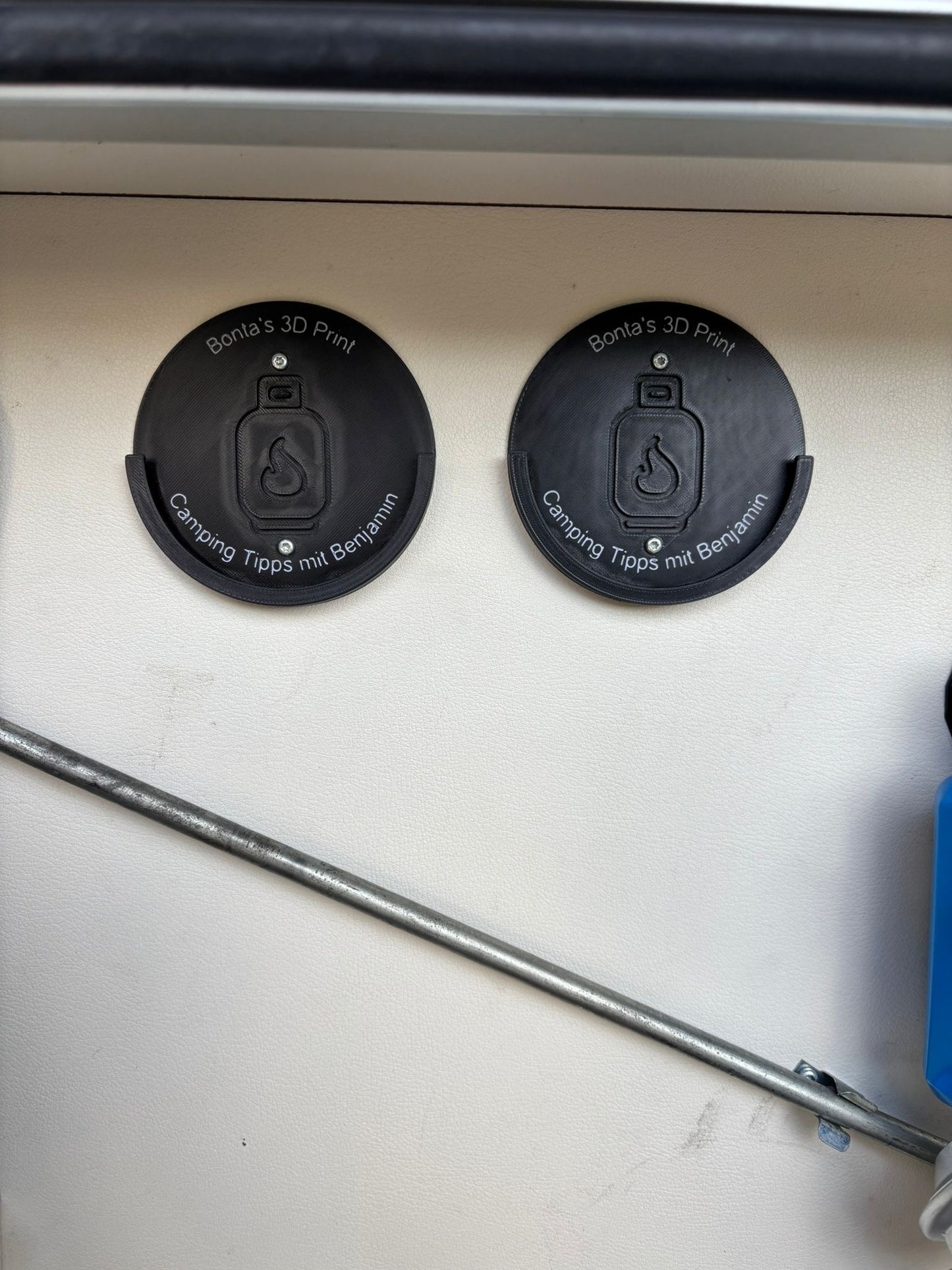 Halterung für Gasflaschendeckel