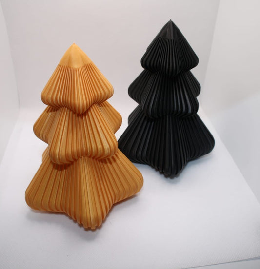 3D-Weihnachtsbaum – Modernes Rillen-Design