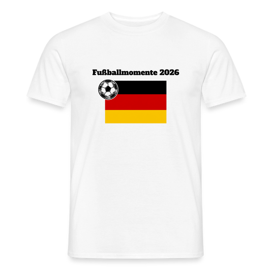 „Fußballmomente“ Männer T-Shirt - Weiß