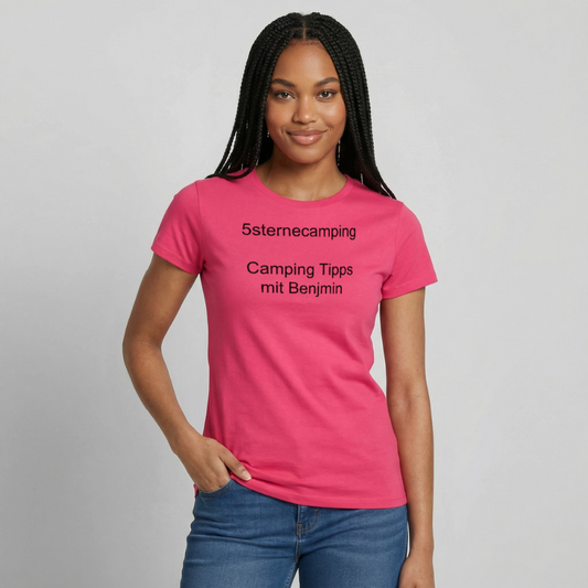 "5sternecamping" Frauen T-Shirt - Azalea