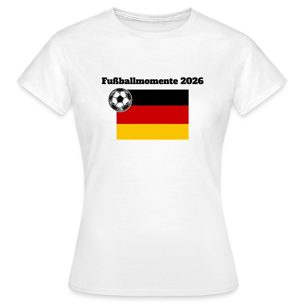 „Fußballmomente“ Frauen T-Shirt - Weiß