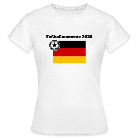 „Fußballmomente“ Frauen T-Shirt - Weiß