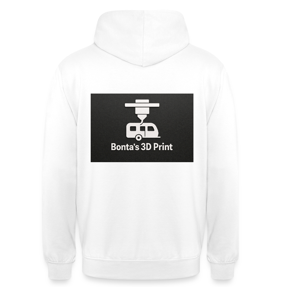 "Bonta's 3D Print Logo" Unisex Hoodie - Weiß
