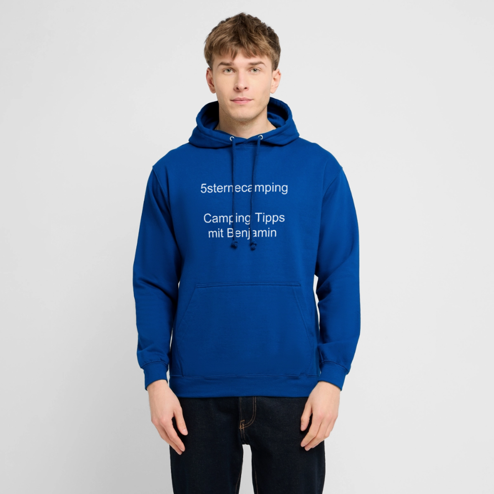 „5sternecamping“ Unisex Hoodie - Royalblau