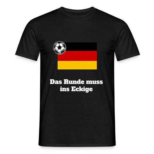 „Das Runde“ Männer T-Shirt - Schwarz