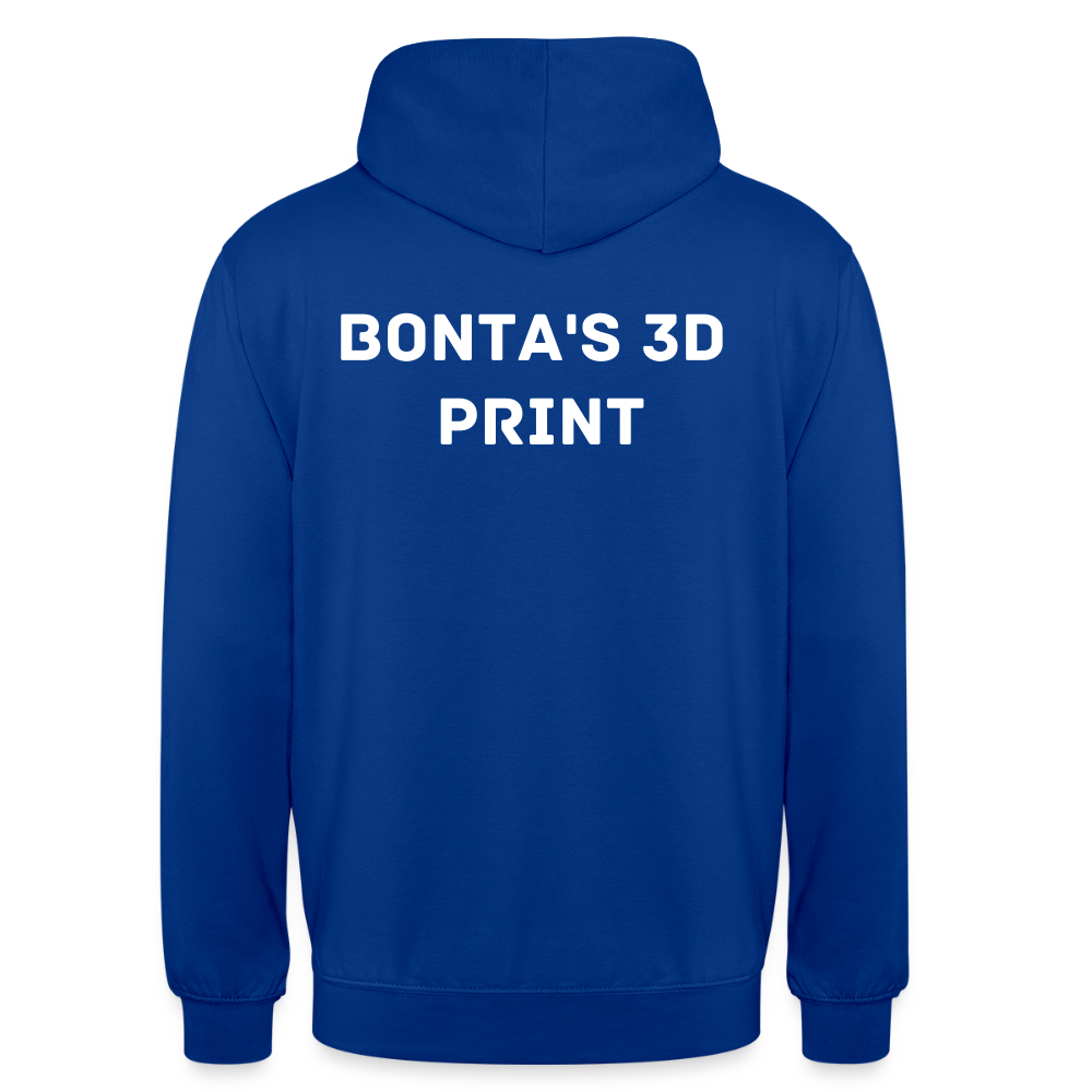 Bonta's 3D Print hoodie - Royalblau