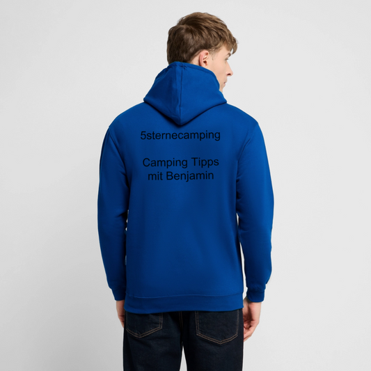 "Camping Tipps mit Benjamin" Unisex Hoodie - Royalblau