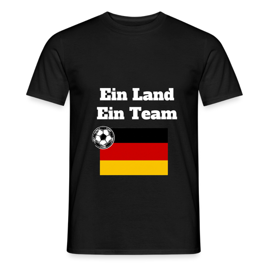 „Ein Land“ Männer T-Shirt - Schwarz