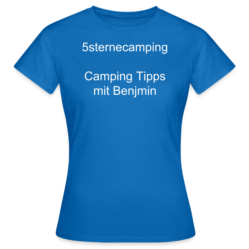 "5sternecamping" Frauen T-Shirt - Royalblau