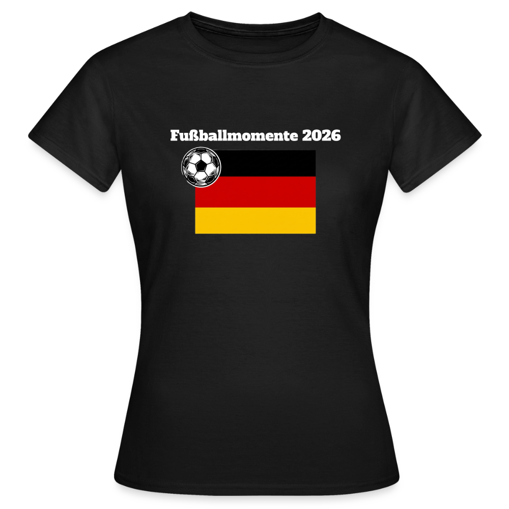 „Fußballmomente“ Frauen T-Shirt - Schwarz