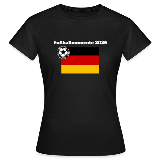 „Fußballmomente“ Frauen T-Shirt - Schwarz
