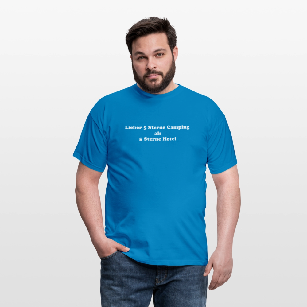 5 Sterne Camping Männer T-Shirt - Royalblau