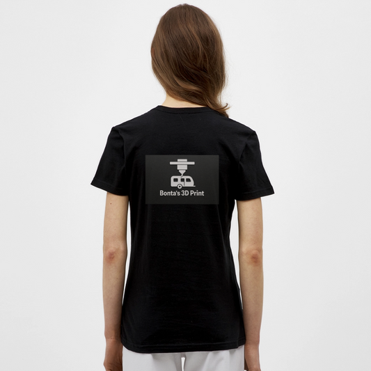 "Bonta's 3D Print Logo" Frauen T-Shirt - Schwarz