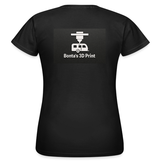 "Bonta's 3D Print Logo" Frauen T-Shirt - Schwarz