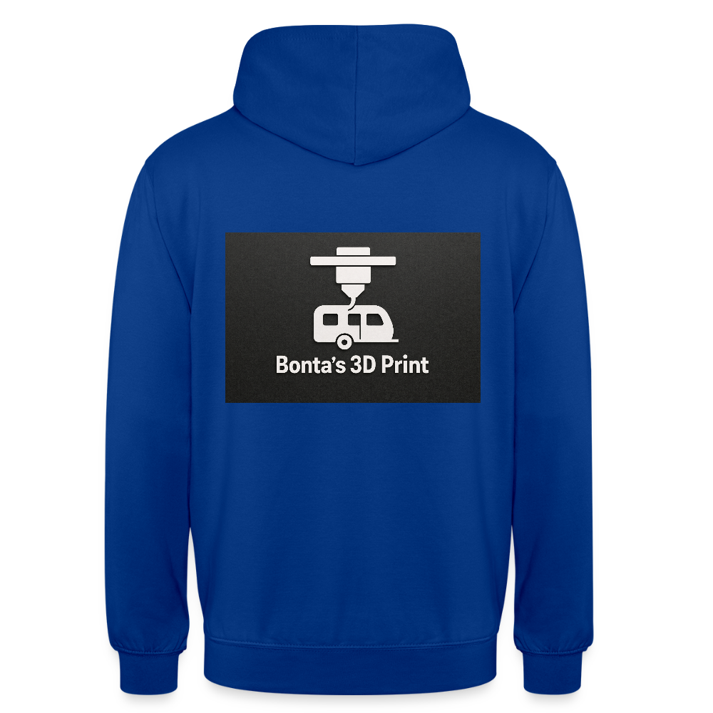 "Bonta's 3D Print Logo" Unisex Hoodie - Royalblau