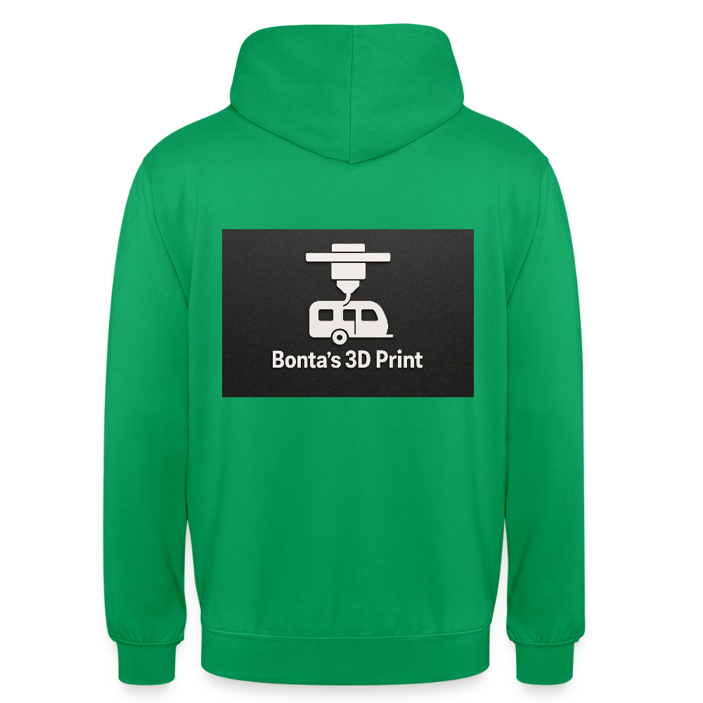 "Bonta's 3D Print Logo" Unisex Hoodie - Kelly Green