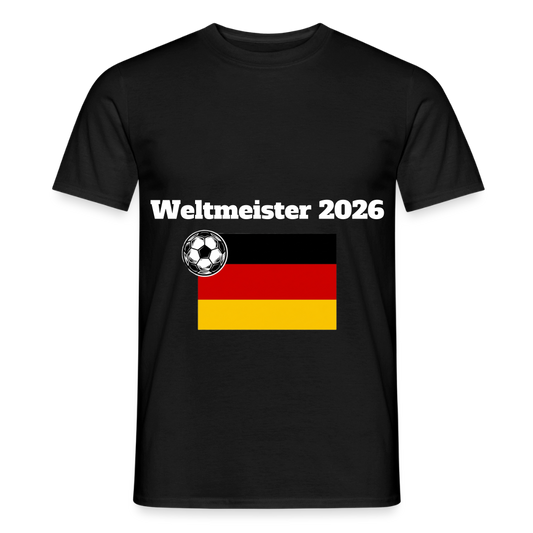 „Weltmeister“ Männer T-Shirt - Schwarz