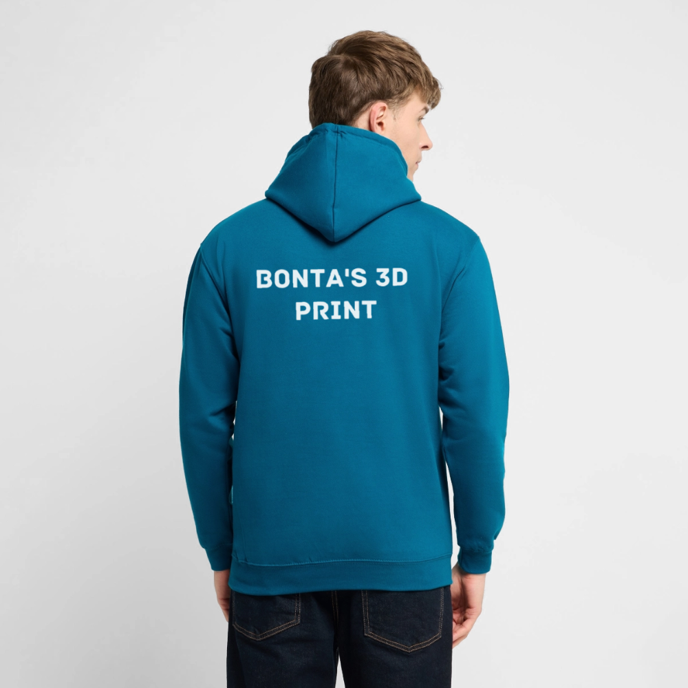 Bonta's 3D Print hoodie - Tiefseeblau 