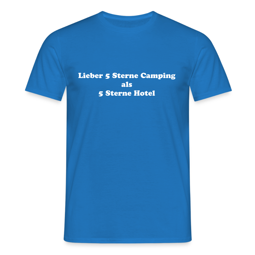 5 Sterne Camping Männer T-Shirt - Royalblau