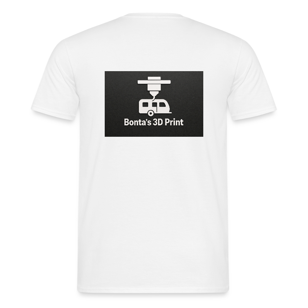 "Bonta's 3D Print Logo" Männer T-Shirt - Weiß