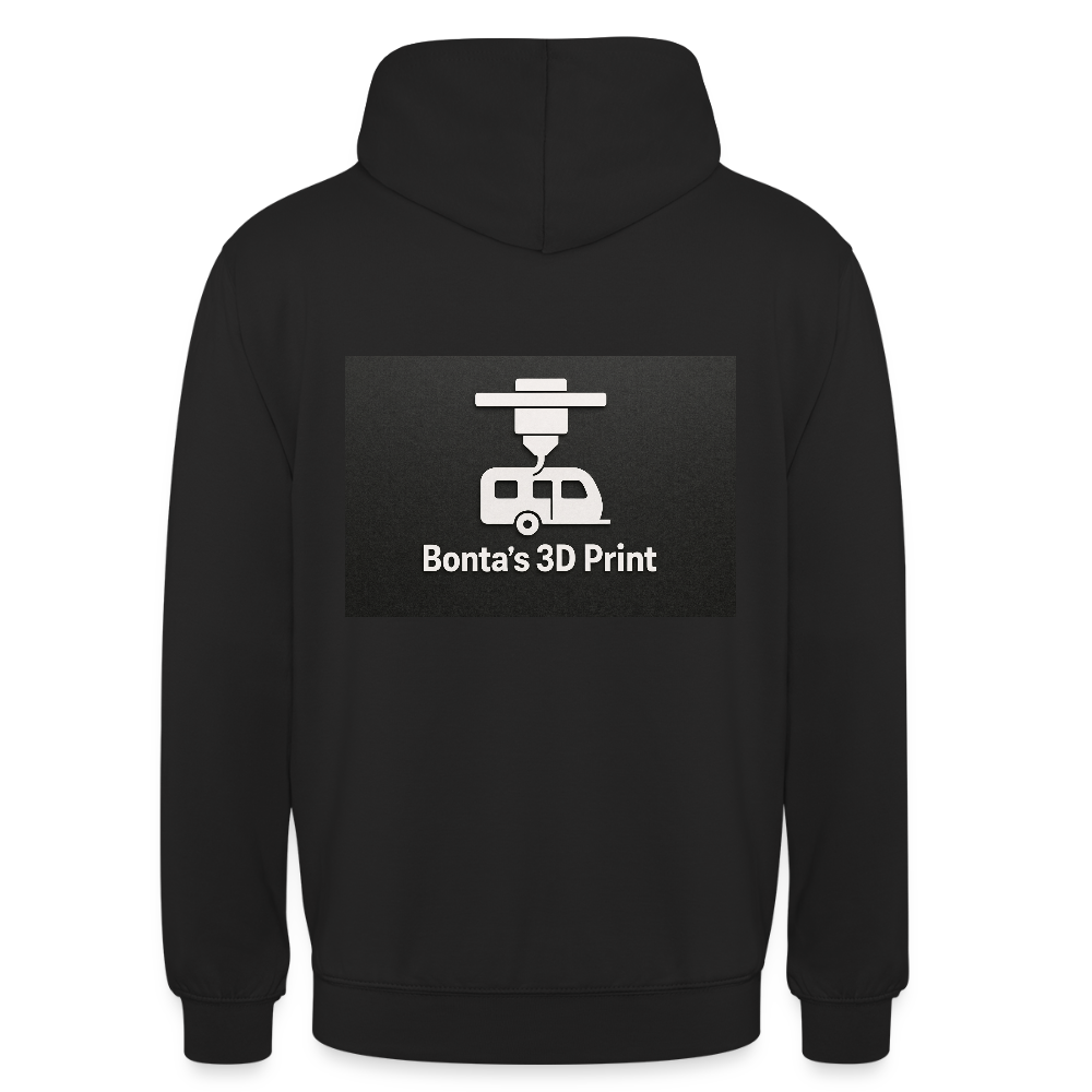 "Bonta's 3D Print Logo" Unisex Hoodie - Schwarz