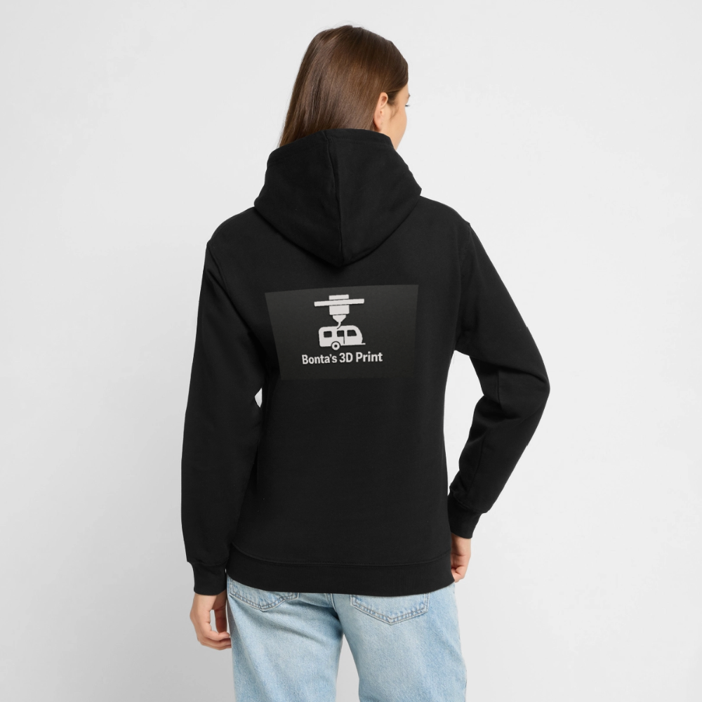 "Bonta's 3D Print Logo" Unisex Hoodie - Schwarz