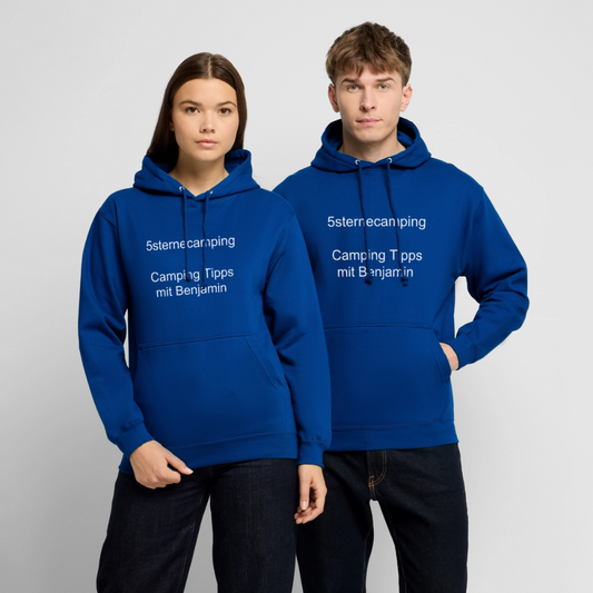 „5sternecamping“ Unisex Hoodie - Royalblau