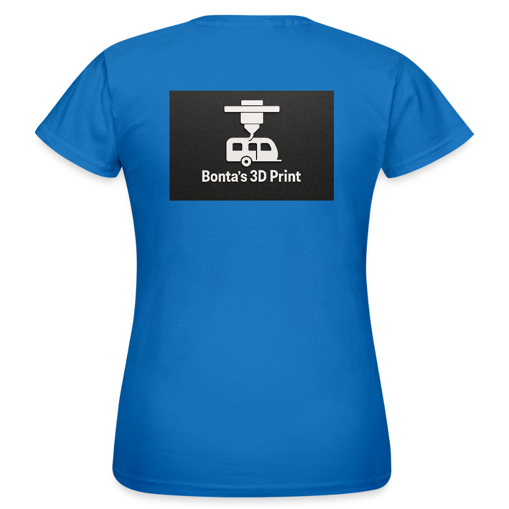 "Bonta's 3D Print Logo" Frauen T-Shirt - Royalblau