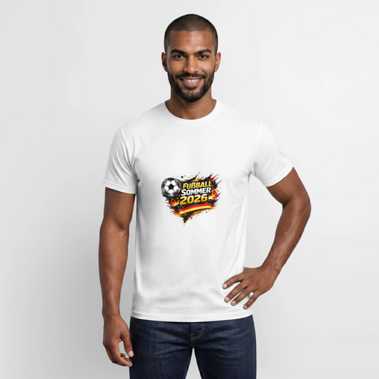 „Fußball Sommer“ Männer T-Shirt - Weiß