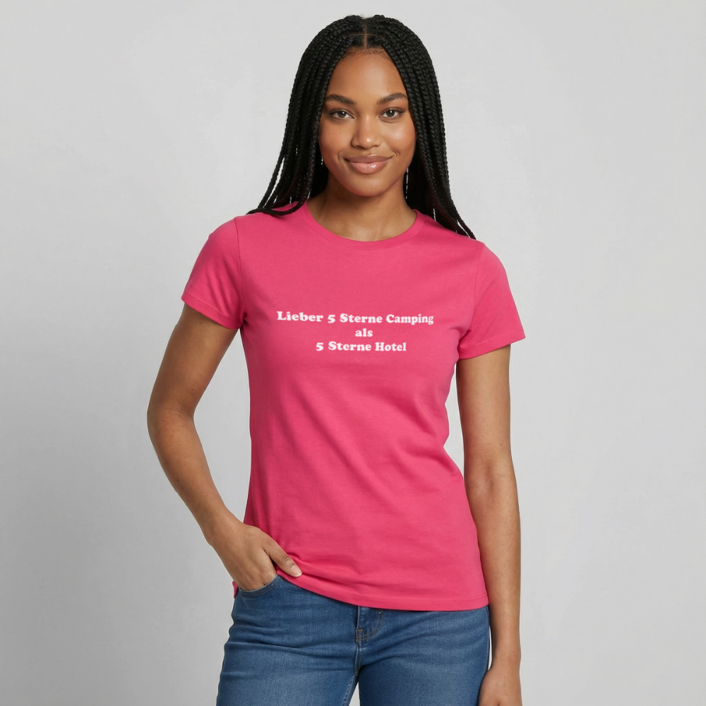5 Sterne Camping Frauen T-Shirt - Azalea