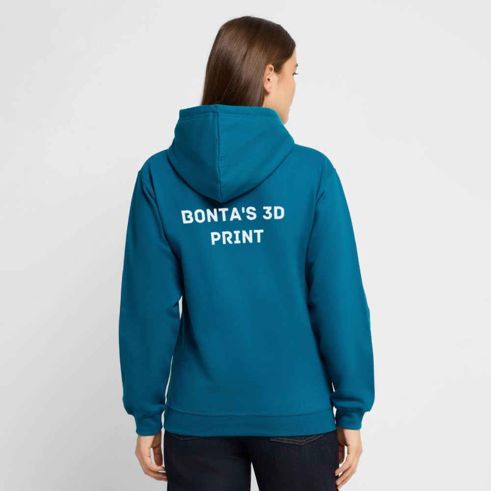 Bonta's 3D Print hoodie - Tiefseeblau 
