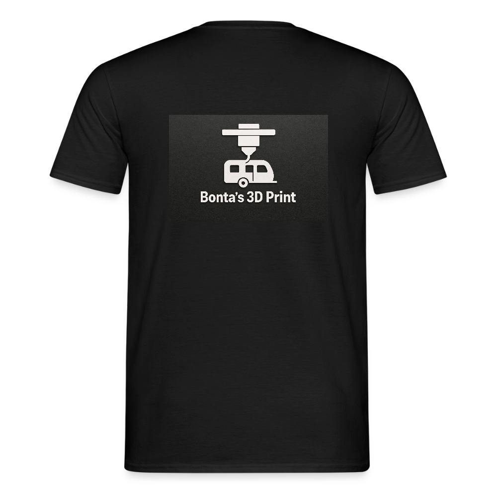 "Bonta's 3D Print Logo" Männer T-Shirt - Schwarz