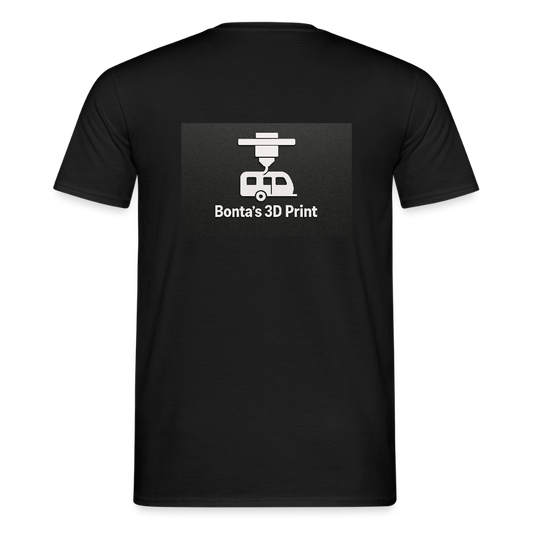 "Bonta's 3D Print Logo" Männer T-Shirt - Schwarz