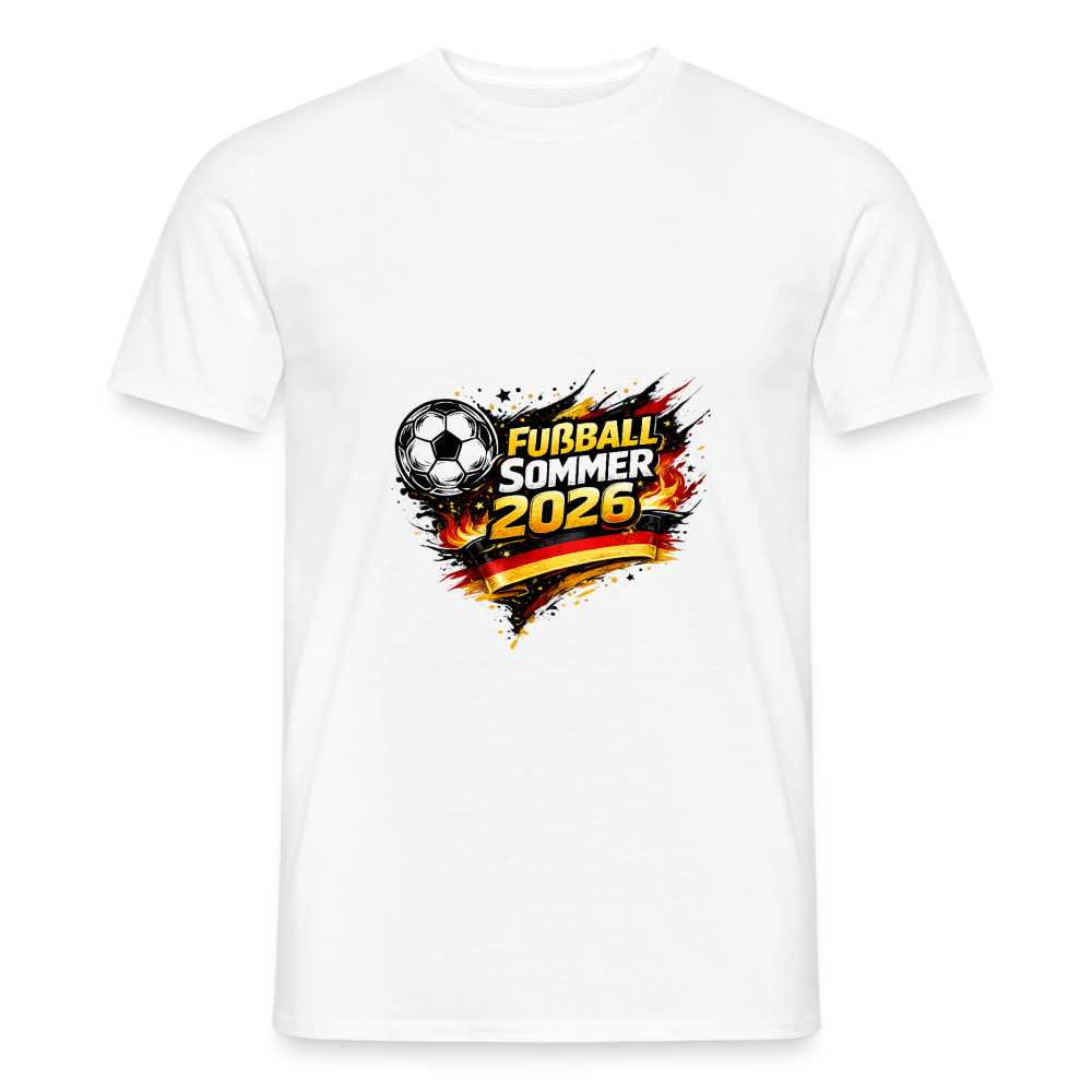 „Fußball Sommer“ Männer T-Shirt - Weiß