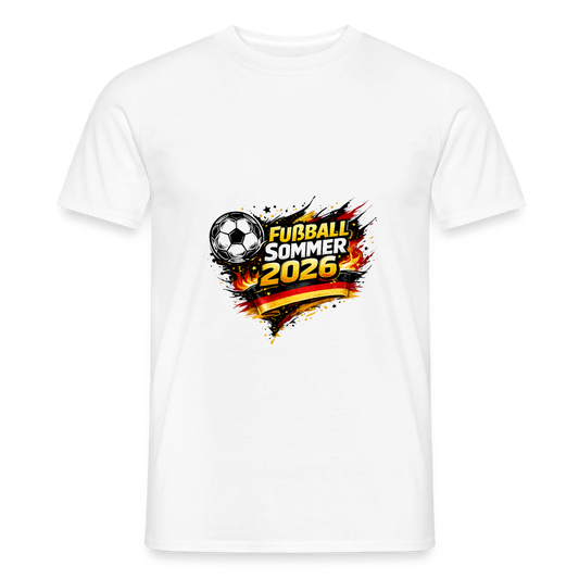 „Fußball Sommer“ Männer T-Shirt - Weiß