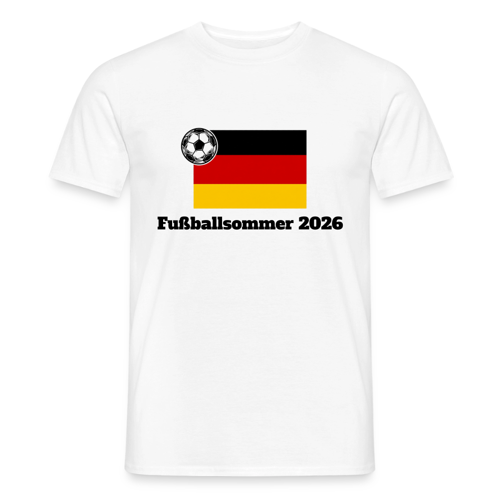 „Fußballsommer“ Männer T-Shirt - Weiß