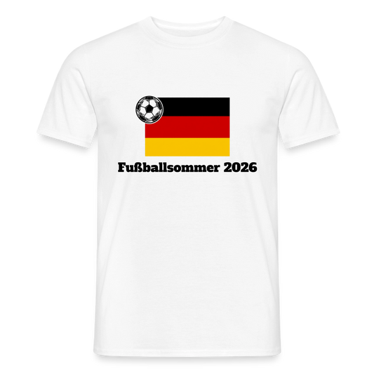 „Fußballsommer“ Männer T-Shirt - Weiß