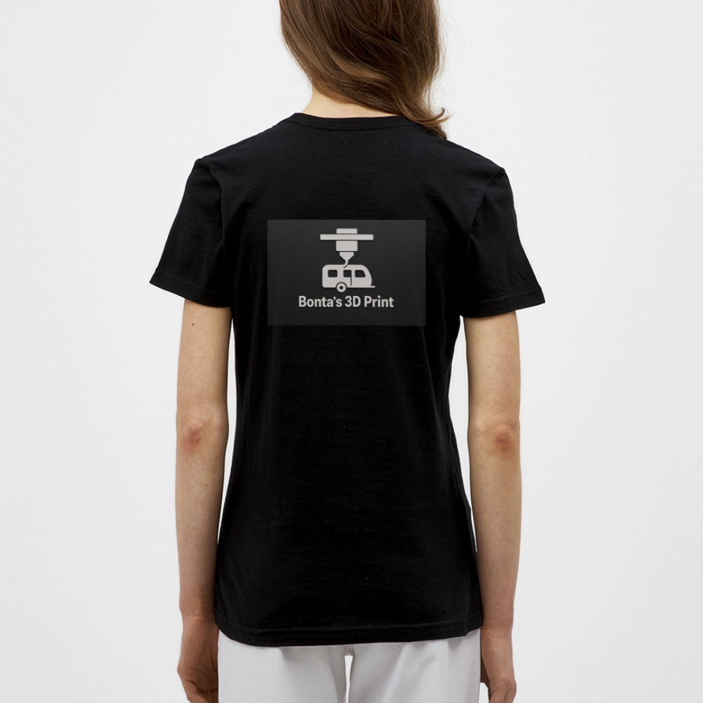 "Bonta's 3D Print Logo" Frauen T-Shirt - Schwarz