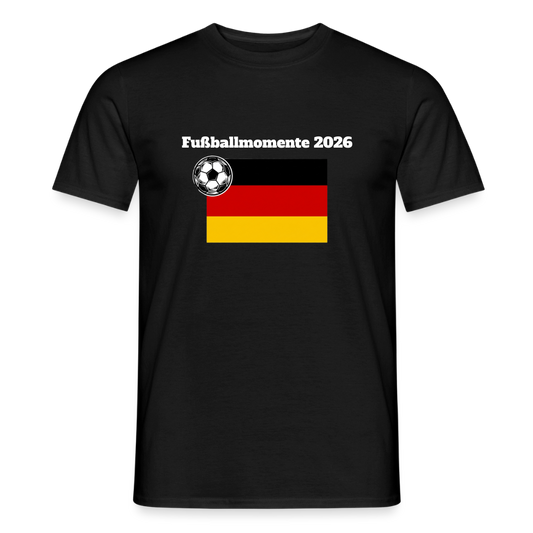 „Fußballmomente“ Männer T-Shirt - Schwarz