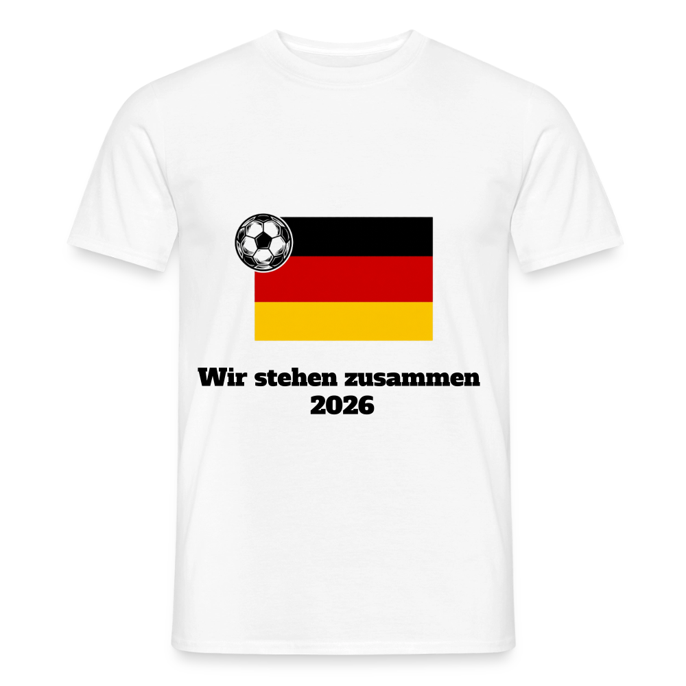 „Wir stehen zusammen“ Männer T-Shirt - Weiß