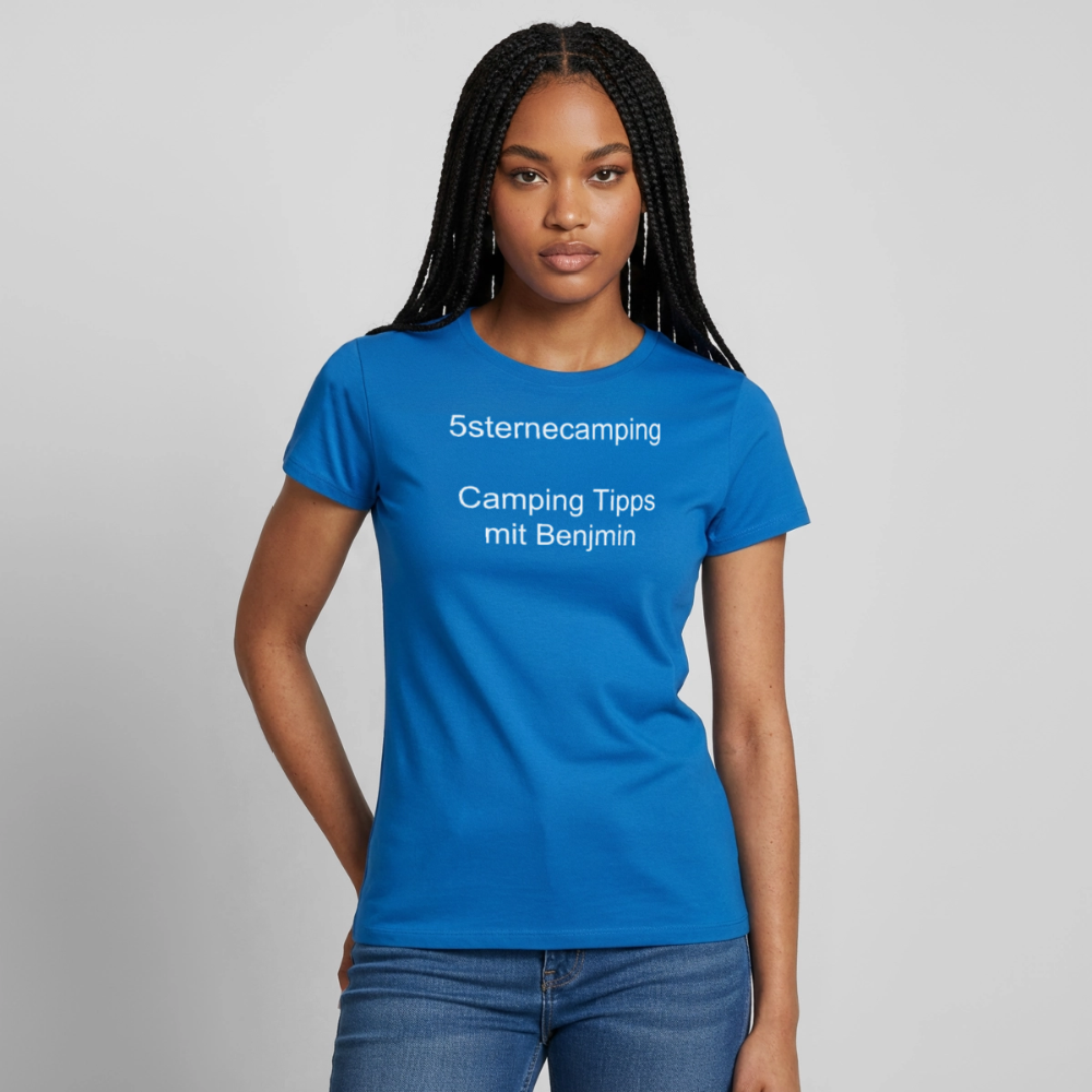 "5sternecamping" Frauen T-Shirt - Royalblau