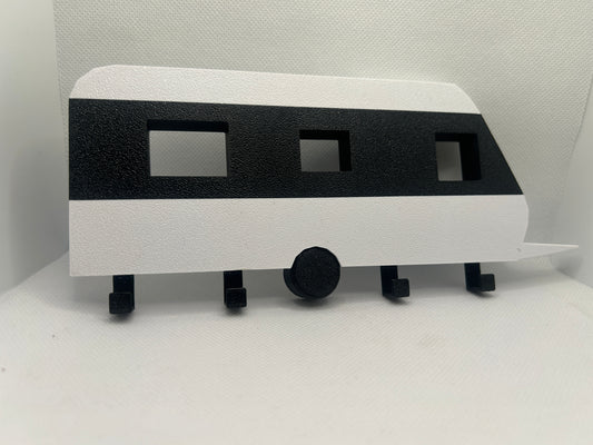 Schlüsselbrett „Wohnwagen“ – dekorative Schlüsselaufhängung für Camper & Caravan-Fans