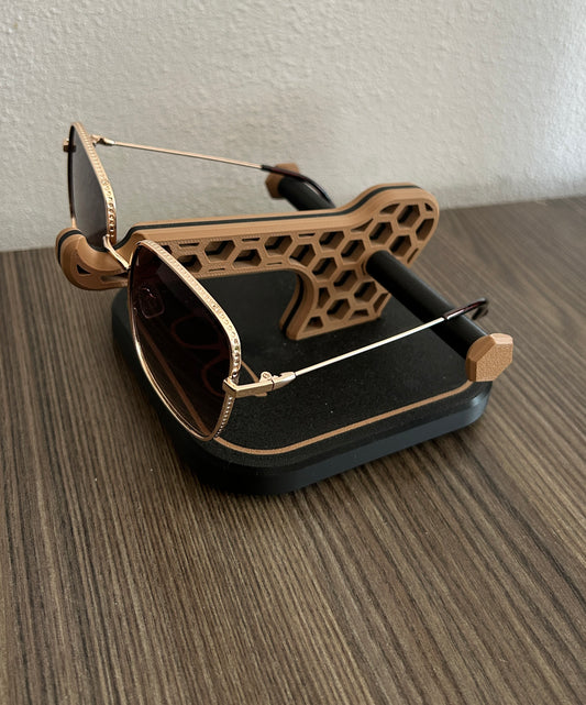 3D gedruckter Sonnenbrillenhalter für eine zwei oder vier Brillen