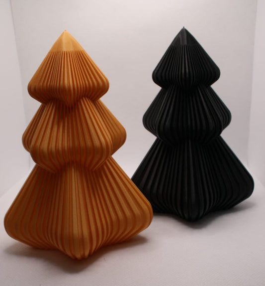 3D-Weihnachtsbaum – Modernes Rillen-Design